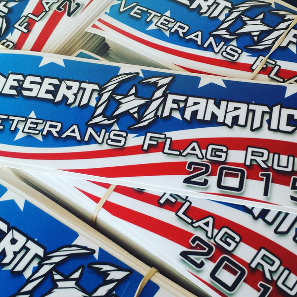 Veterans Flag Run Stickers