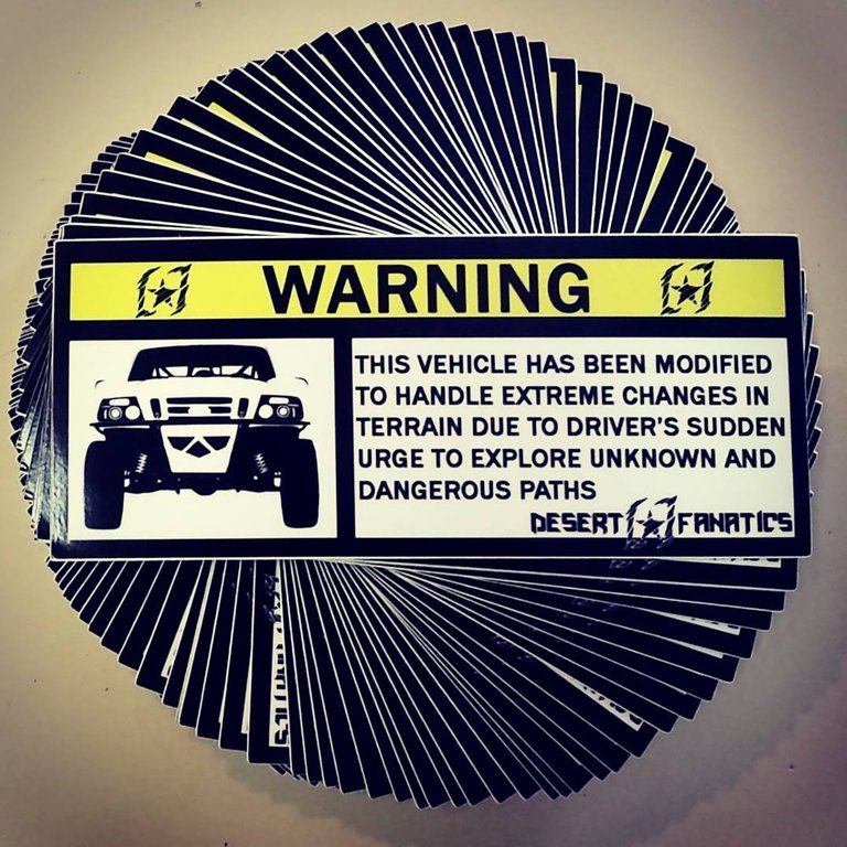 Warning Stickers – Desert Fanatics