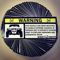 "Warning" Stickers