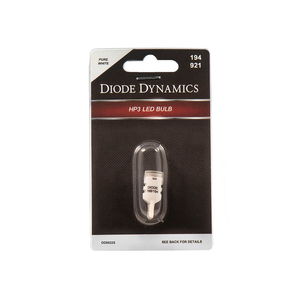 Diode Dynamics - DD0329S - 194 HP3 LED Pure White Short (single)