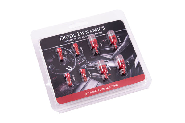 Diode Dynamics - DD0224 - 2015-2017 Mustang Interior Kit - Stage 2 (Red)