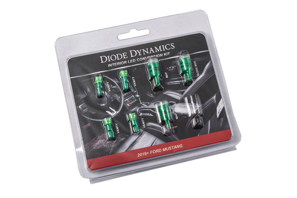 Diode Dynamics - DD0361 - 2018 Mustang Interior Kit - Stage 1 (Green)