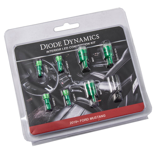 Diode Dynamics - DD0361 - 2018 Mustang Interior Kit - Stage 1 (Green)