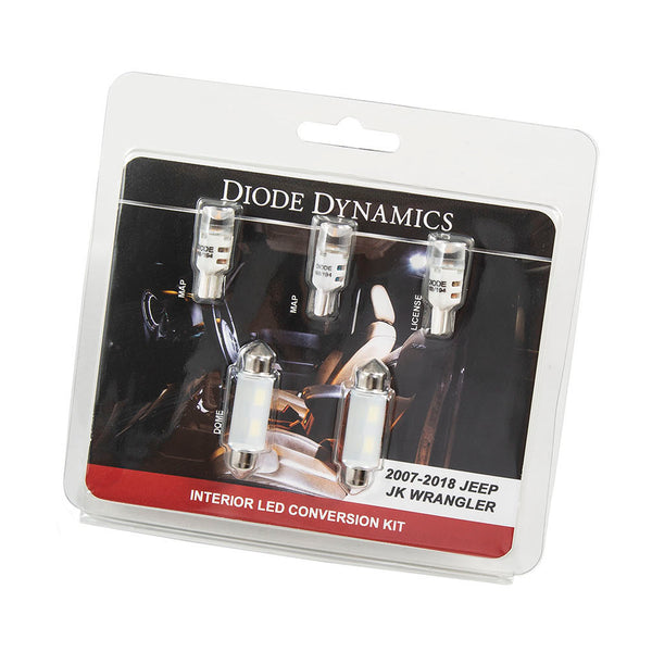 Diode Dynamics - DD0363 - Wrangler JK 4dr Interior Kit - Stage 1 Cool White