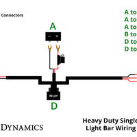 Heavy Duty Single Output 2-Pin Offroad Wiring Harness DD4031