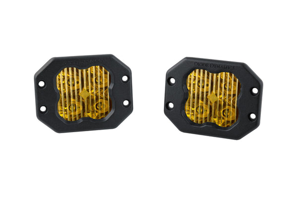 Diode Dynamics - DD6212P - SS3 LED Pod Pro Yellow Driving Flush (pair)