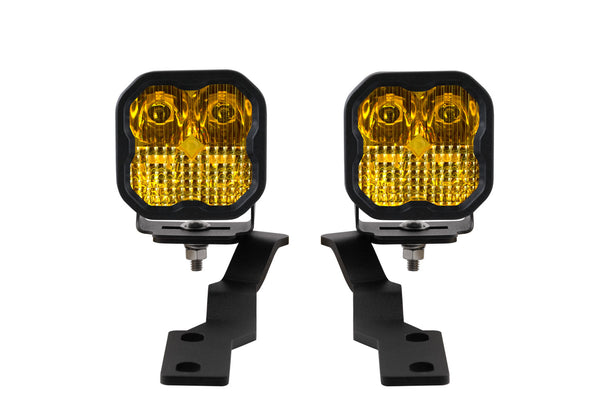 SS3 LED Ditch Light Kit For 2016-2021 Tacoma Sport Yellow Combo