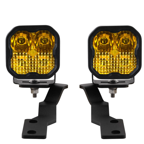 SS3 LED Ditch Light Kit For 2016-2021 Tacoma Sport Yellow Combo
