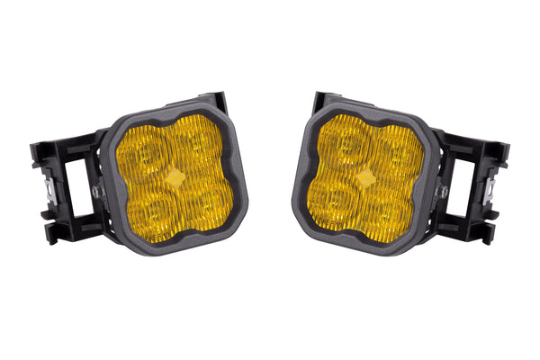 Diode Dynamics - SS3 Type X LED Fog Light Kit Sport Yellow SAE Fog