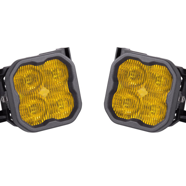 Diode Dynamics - SS3 Type X LED Fog Light Kit Sport Yellow SAE Fog