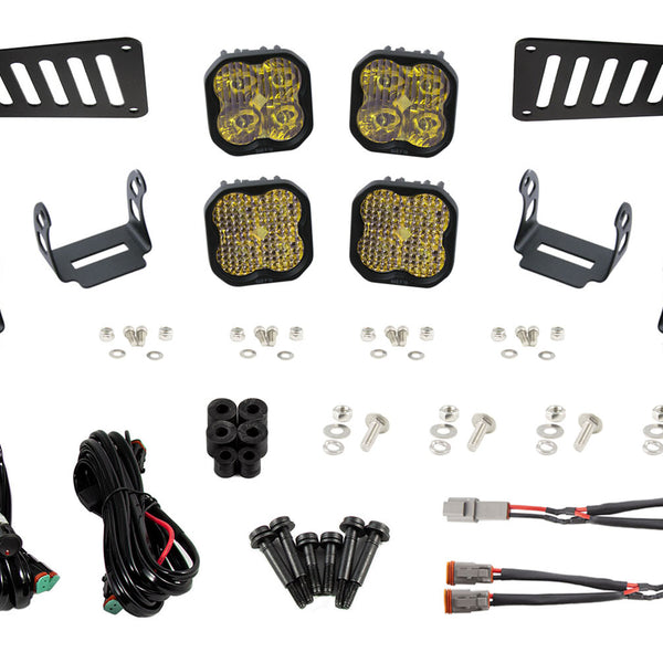 Diode Dynamics - SS3 Cowl Kit For 2018+ Jeep Wrangler/Gladiator Yellow Pro