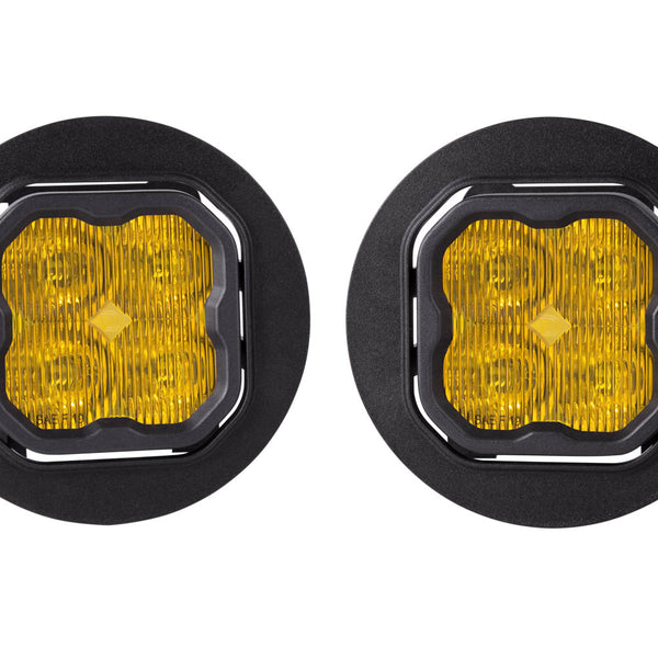 Diode Dynamics - SS3 Type OB LED Fog Light Kit Sport Yellow SAE Fog