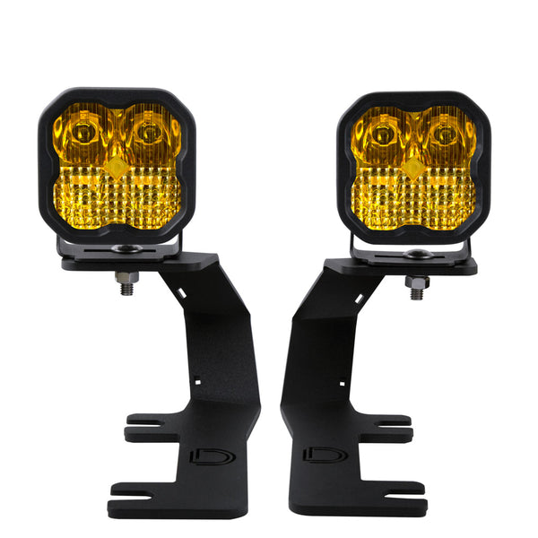 SS3 LED Ditch Light Kit For 2014-2019 Silverado/Sierra Sport Yellow Combo
