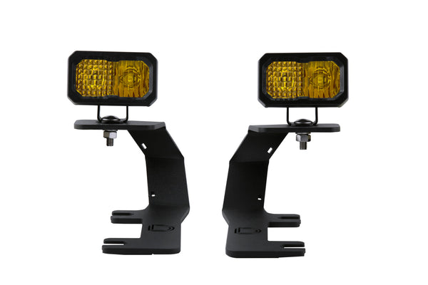 SSC2 LED Ditch Light Kit For 2014-2019 Silverado/Sierra Sport Yellow Combo