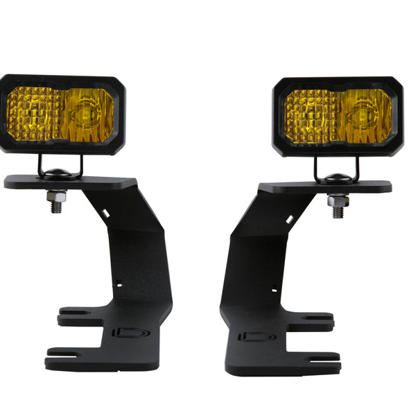 SSC2 LED Ditch Light Kit For 2014-2019 Silverado/Sierra Sport Yellow Combo