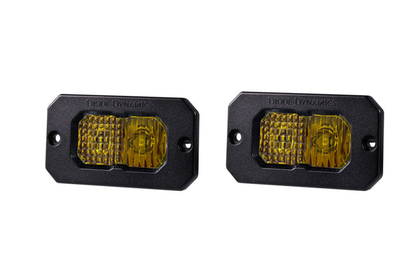 Diode Dynamcs - Stage Series 2in LED Pod Sport Yellow Combo Flush ABL (pair)