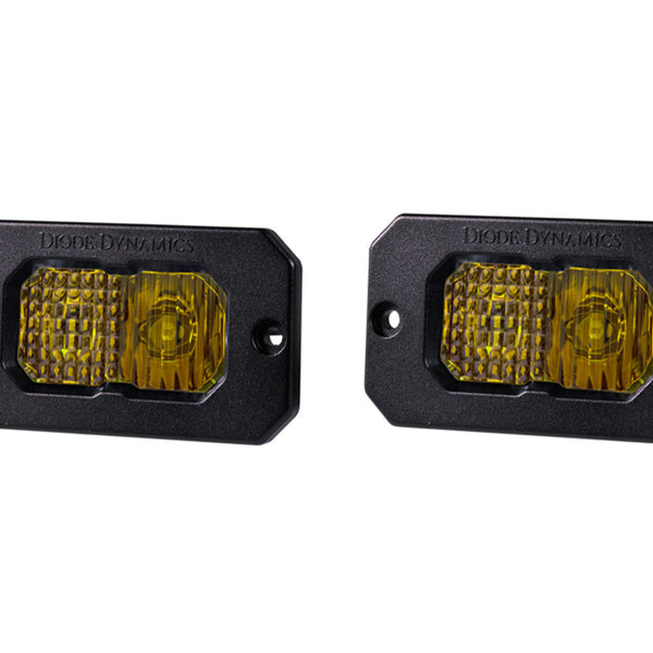 Diode Dynamcs - Stage Series 2in LED Pod Sport Yellow Combo Flush ABL (pair)