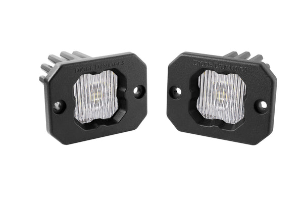 Diode Dynamics - Stage Series C1 LED Pod White SAE Fog Flush WBL (pair)