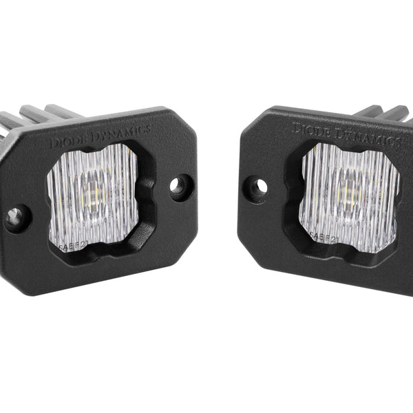Diode Dynamics - Stage Series C1 LED Pod White SAE Fog Flush WBL (pair)