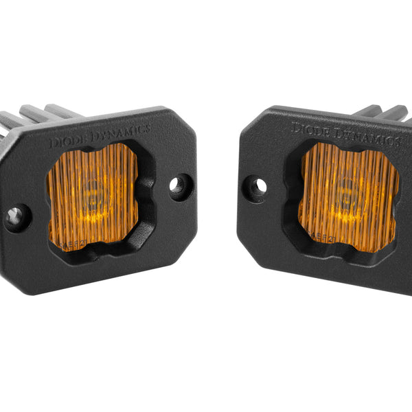 Diode Dynamics - Stage Series C1 LED Pod Yellow SAE Fog Flush ABL (pair)