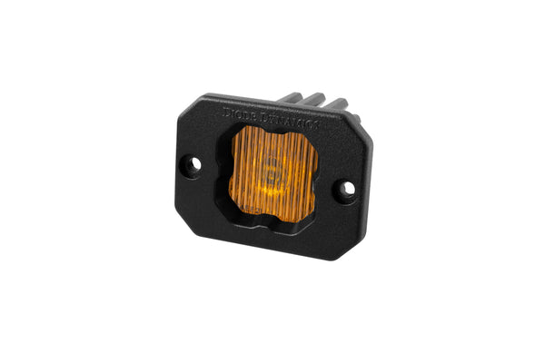 Diode Dynamics - Stage Series C1 LED Pod Yellow SAE Fog Flush ABL (one)